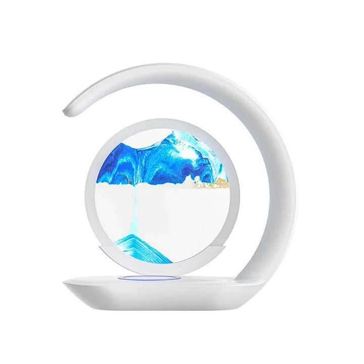 Lisslune | 3D Sand Art Table Lamp with Wireless Charger