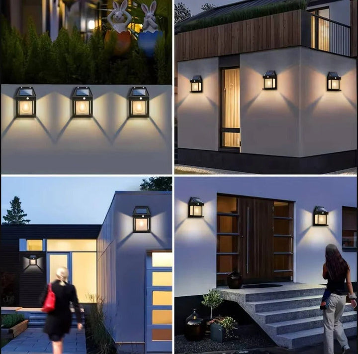 Lisslune | 2 Set Solar Wall Lamp Outdoor