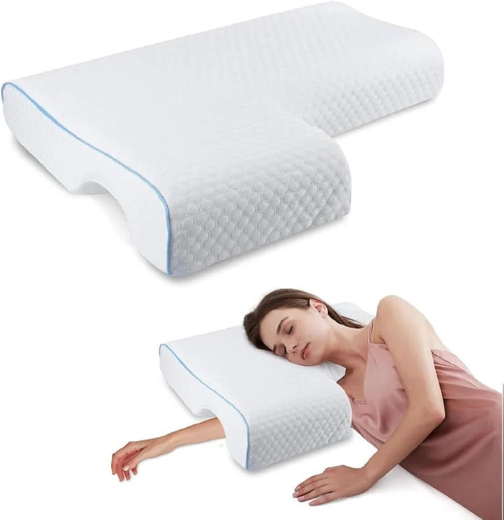 Lisslune | Orthopedic Couple Pillow with Arm Tunnel for Cuddling