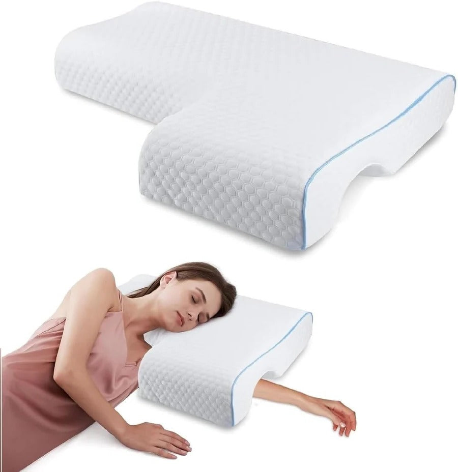 Lisslune | Orthopedic Couple Pillow with Arm Tunnel for Cuddling