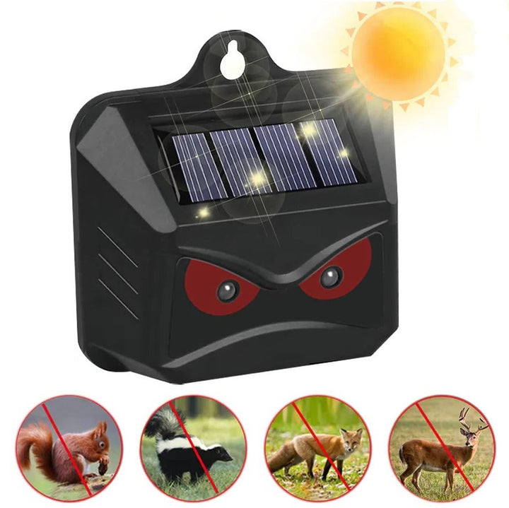 Lisslune | 2pcs Solar Powered Ultrasonic Animal Repellent