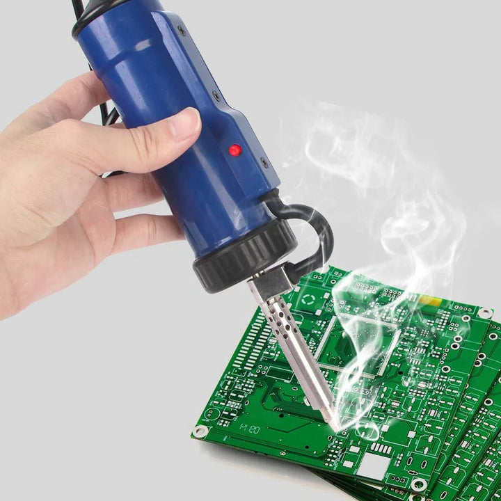 Lisslune | Desoldering Machine, Tin Sucker, Automatic Electric Solder with 3 Suction Nozzles