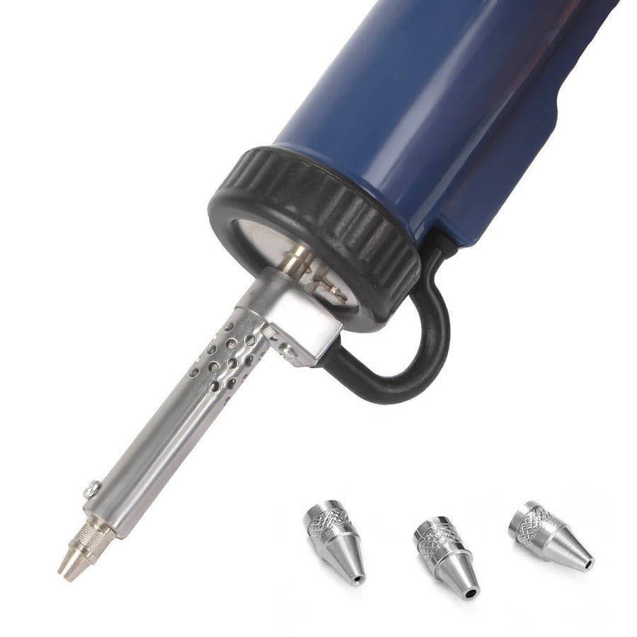 Lisslune | Desoldering Machine, Tin Sucker, Automatic Electric Solder with 3 Suction Nozzles