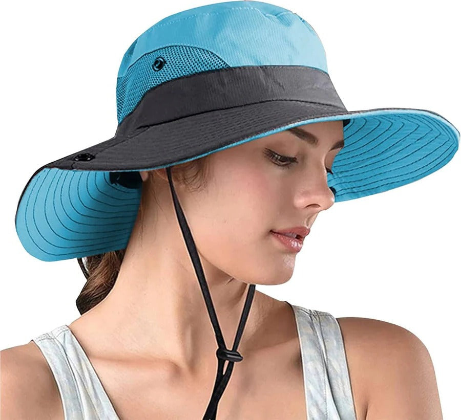 Lisslune | Foldable Sun Hat, UV Protection Fisherman Style with Adjustable Strap