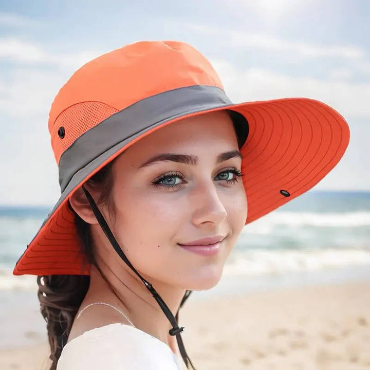 Lisslune | Foldable Sun Hat, UV Protection Fisherman Style with Adjustable Strap