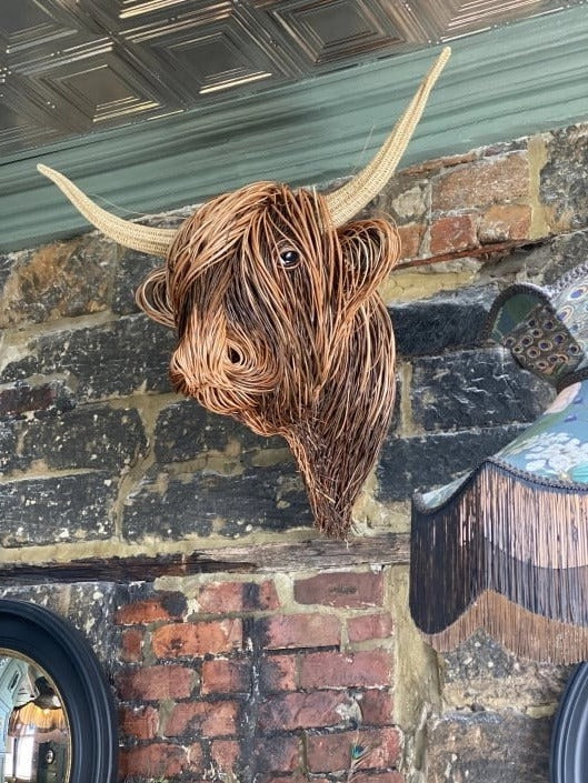 Lisslune | Wall Mounted Cow Sculpture