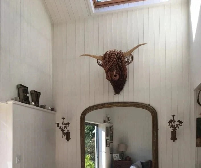 Lisslune | Wall Mounted Cow Sculpture
