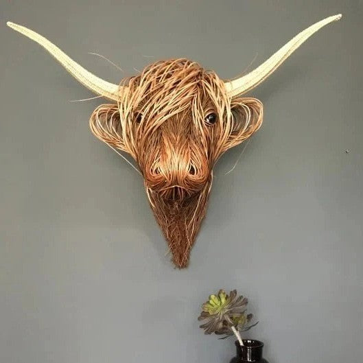 Lisslune | Wall Mounted Cow Sculpture