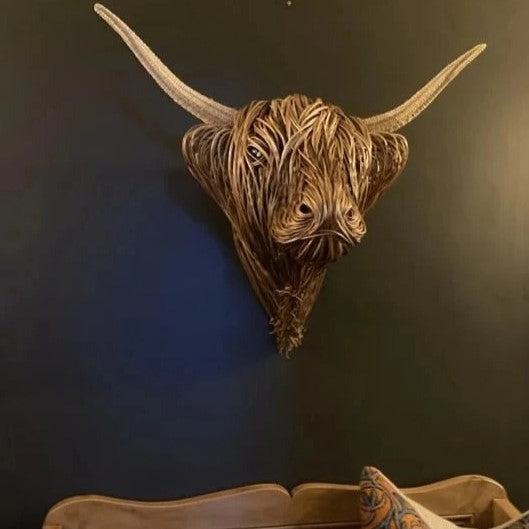 Lisslune | Wall Mounted Cow Sculpture