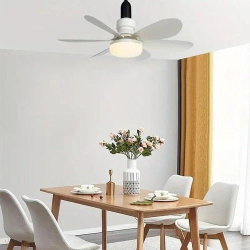 Lisslune | Ceiling Light Fan with LED, E27 Socket Mount with Remote Control