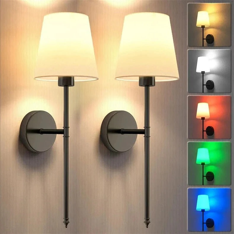 Lisslune | Wireless Wall Lights, Pack of 2