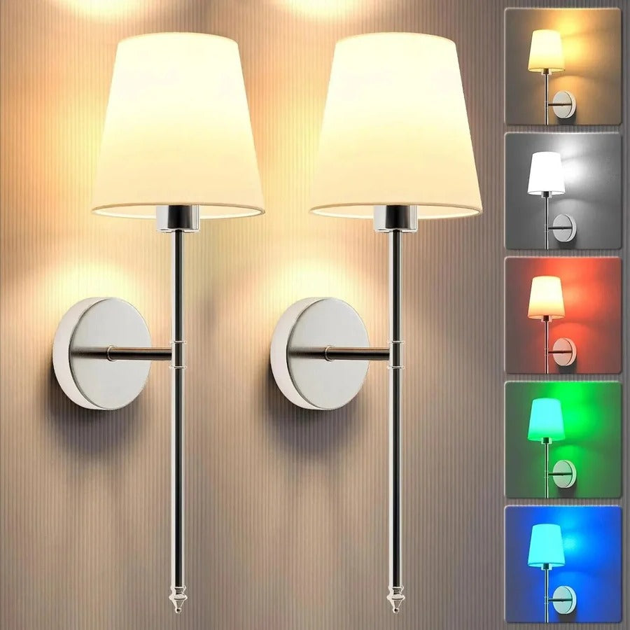 Lisslune | Wireless Wall Lights, Pack of 2