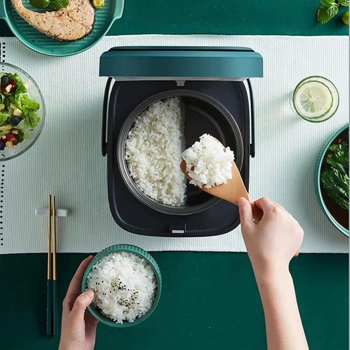 Lisslune | Mini Rice Cooker, 1.2 Qt Capacity with Non-Stick Pot