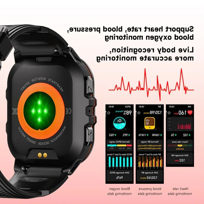 Lisslune | Waterproof Smartwatch,  Fitness Tracking, Bluetooth 5.0