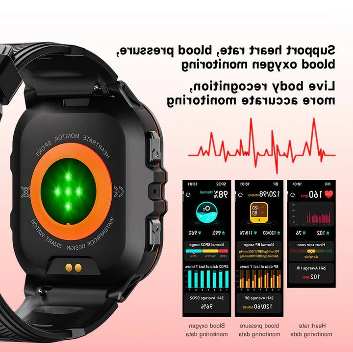 Lisslune | Waterproof Smartwatch,  Fitness Tracking, Bluetooth 5.0