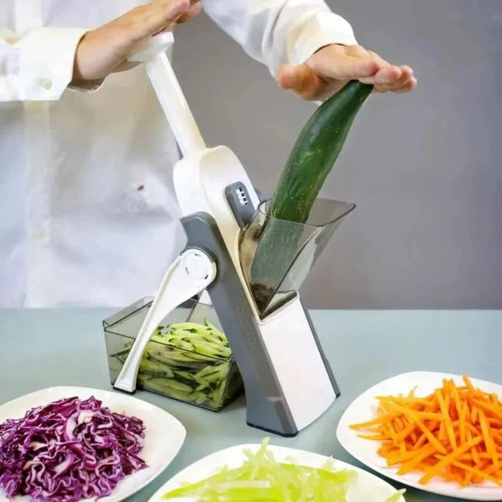 Lisslune | 5 in 1 Vegetable Slicer with Collecting Tray