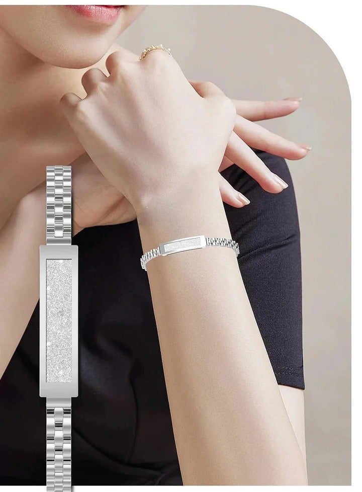 Lisslune | Women’s Smart Bracelet, Chain Style Fitness Tracker with Heart Rate, Sleep, and Activity Monitoring