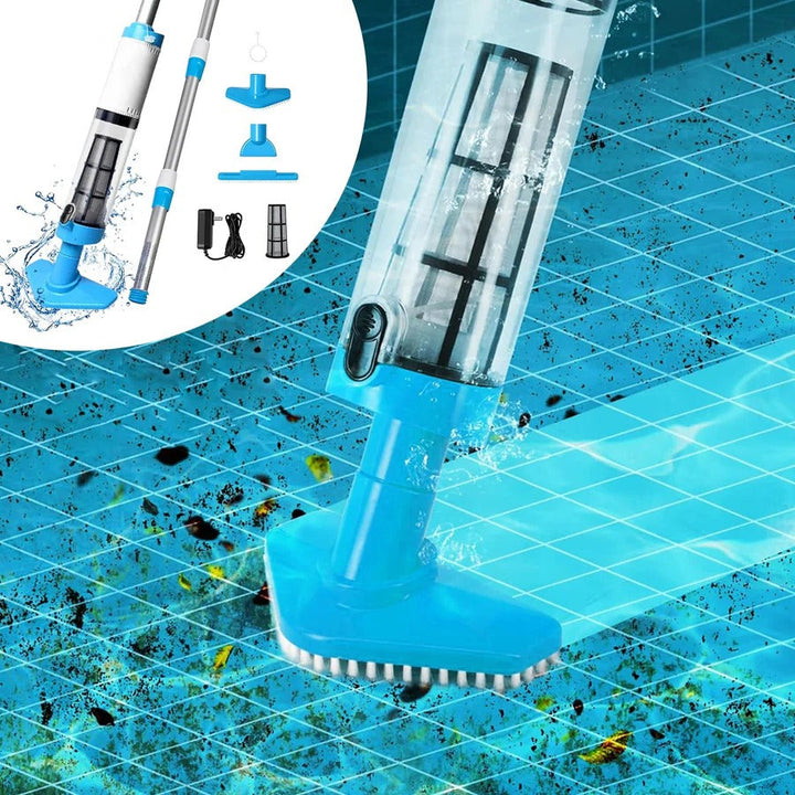 Lisslune | Cordless Pool Cleaner, Rechargeable with Interchangeable Heads