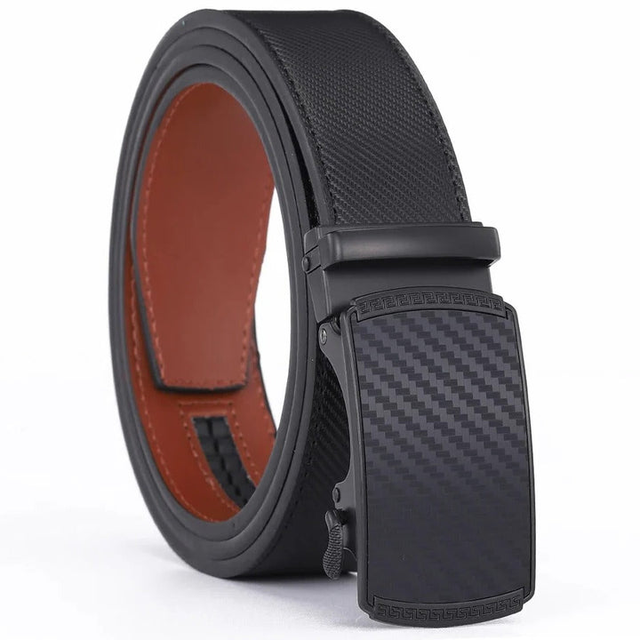 Lisslune | Men's Leather Belt with Automatic Buckle