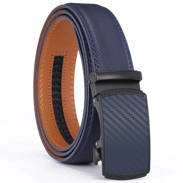 Lisslune | Men's Leather Belt with Automatic Buckle