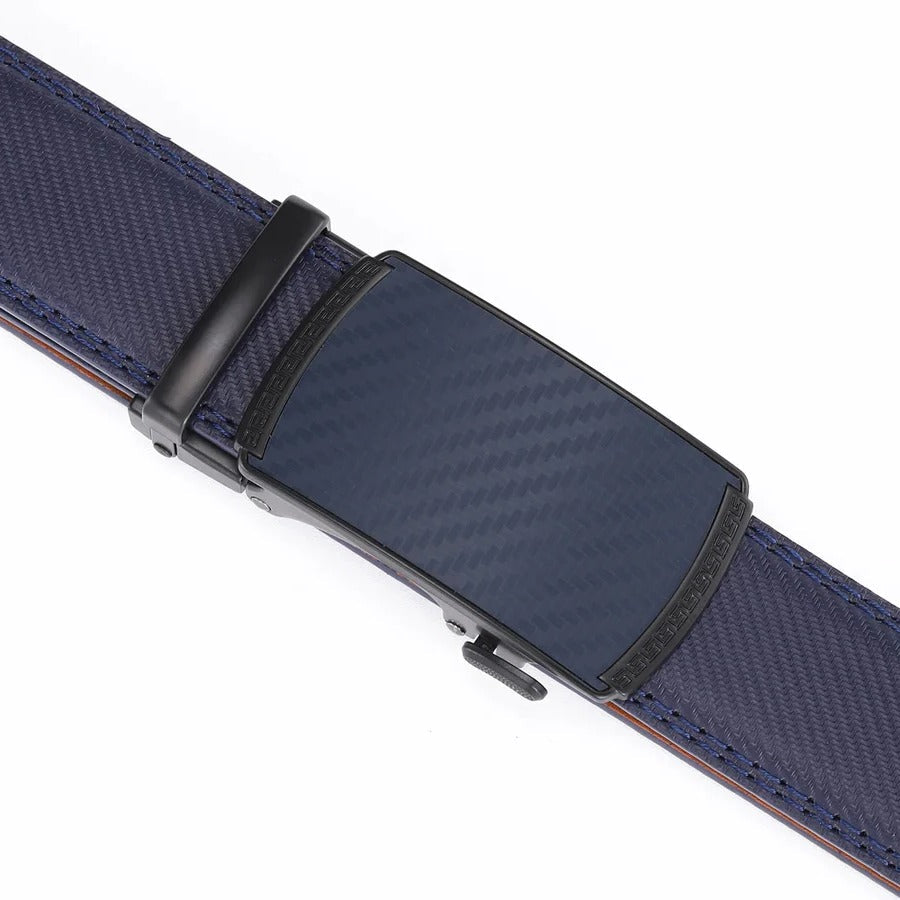 Lisslune | Men's Leather Belt with Automatic Buckle