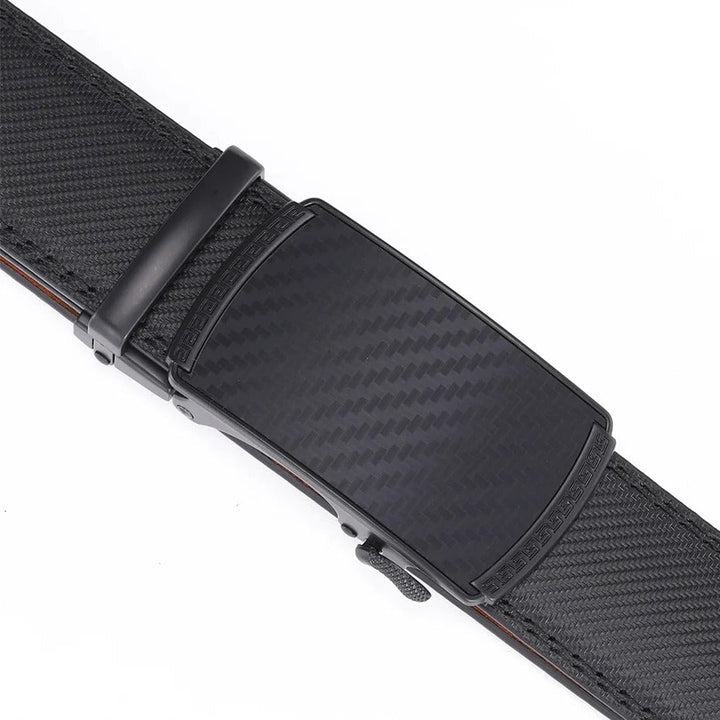 Lisslune | Men's Leather Belt with Automatic Buckle