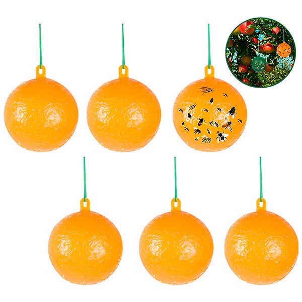 Lisslune | Hanging Fly Trap with Adhesive Layer (6 Pcs)