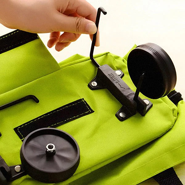 Lisslune | Foldable Shopping Trolley, 2-in-1 Carry Bag & Rolling Cart