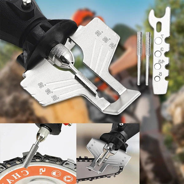 Lisslune | Chainsaw Sharpener with Integrated Sharpener