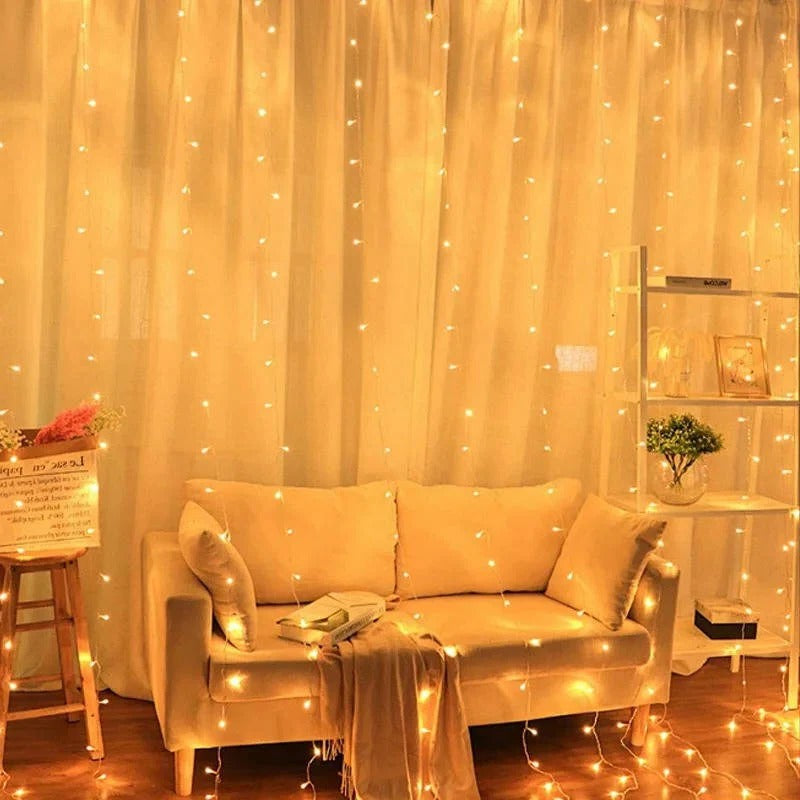 Lisslune | Curtain LED Lights with Remote, USB Powered