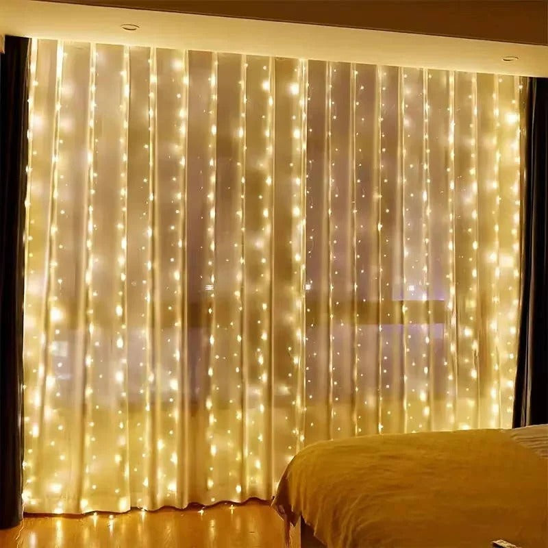 Lisslune | Curtain LED Lights with Remote, USB Powered