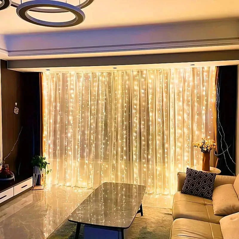 Lisslune | Curtain LED Lights with Remote, USB Powered