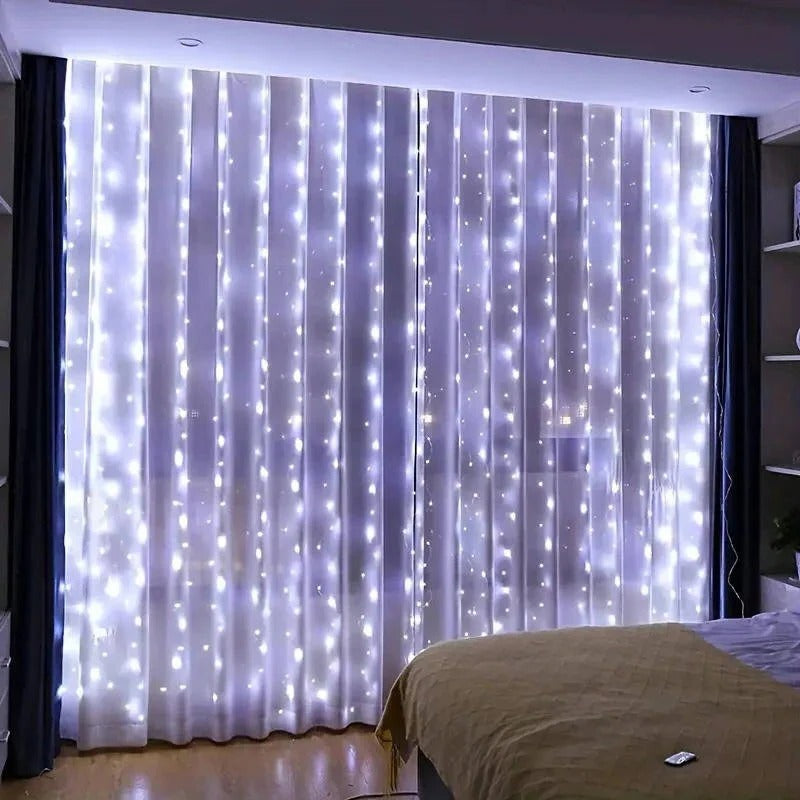 Lisslune | Curtain LED Lights with Remote, USB Powered