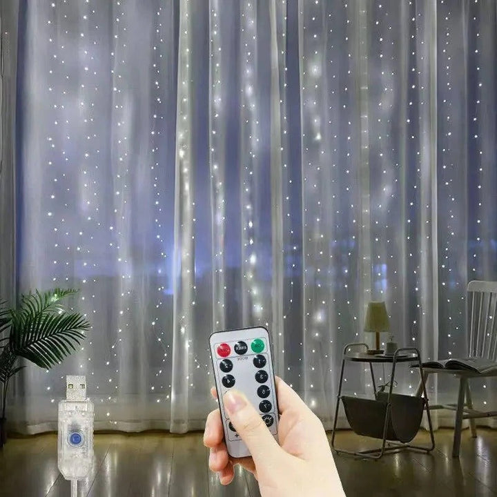 Lisslune | Curtain LED Lights with Remote, USB Powered