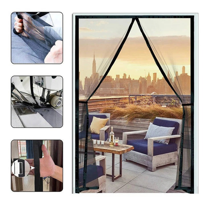 Lisslune | Adjustable Magnetic Screen Door for Insect Protection