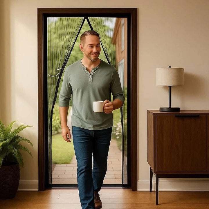 Lisslune | Adjustable Magnetic Screen Door for Insect Protection
