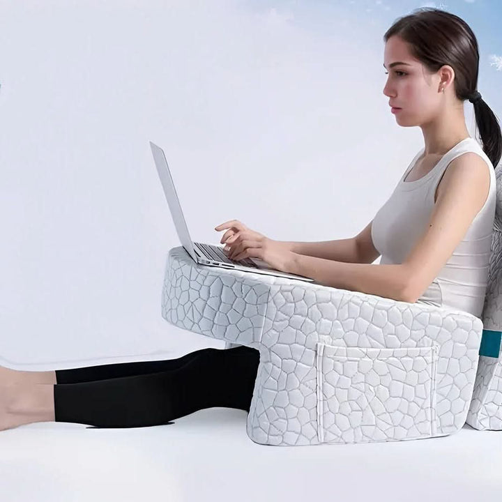 Lisslune | Memory Foam Reading Pillow with Arm and Back Support