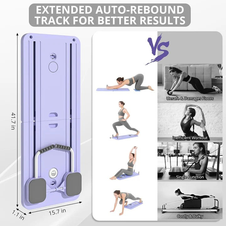 Lisslune | HomeStudio Pilates Reformer Board with Resistance Bands
