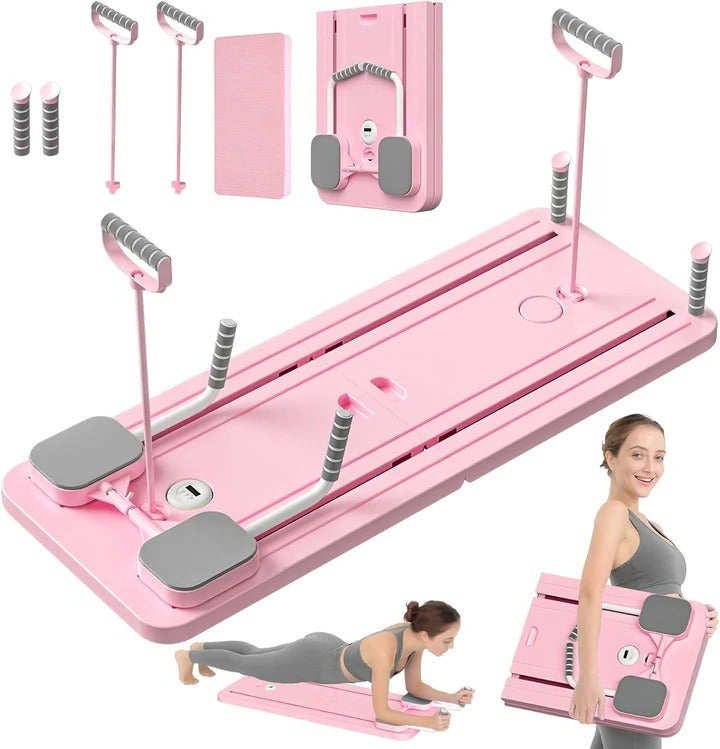Lisslune | HomeStudio Pilates Reformer Board with Resistance Bands
