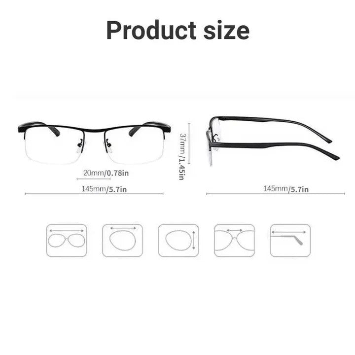 Lisslune | Smart Progressive Reading Glasses with Blue Light & UV Protection