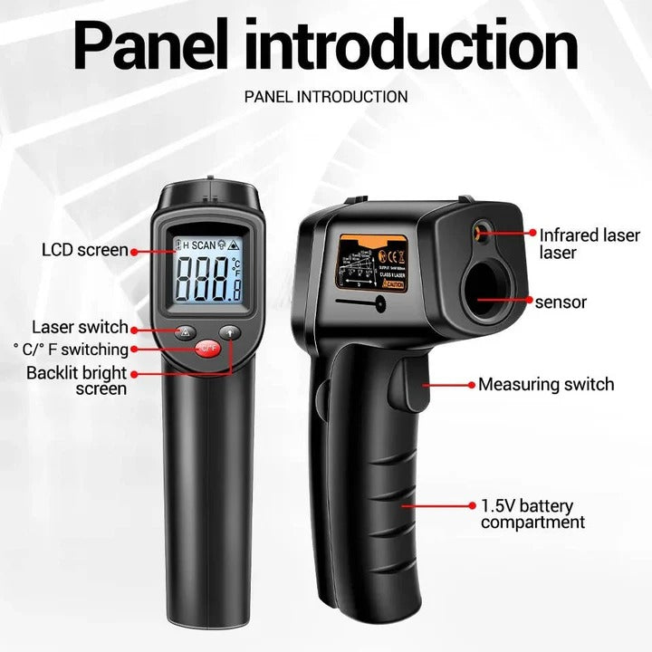 Lisslune | Digital Infrared Thermometer with Laser Targeting