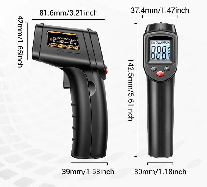 Lisslune | Digital Infrared Thermometer with Laser Targeting