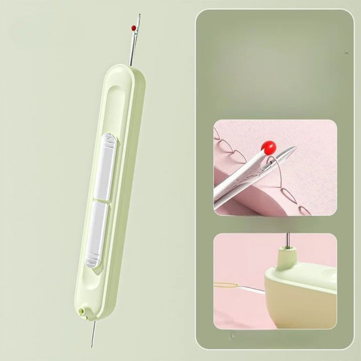 Lisslune | Dual Function Needle Threader for Easy Sewing and Crafting