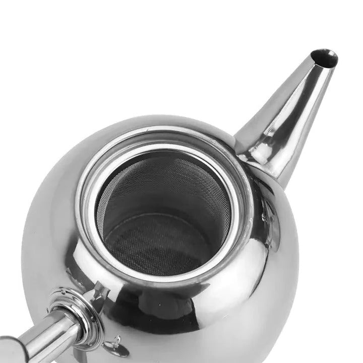 Lisslune | Classic Stainless Steel Teapot for Tea and Coffee Brewing