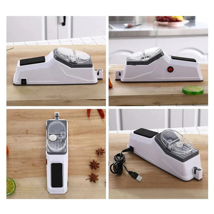 Lisslune | Rechargeable Electric Knife Sharpener for Kitchen Use