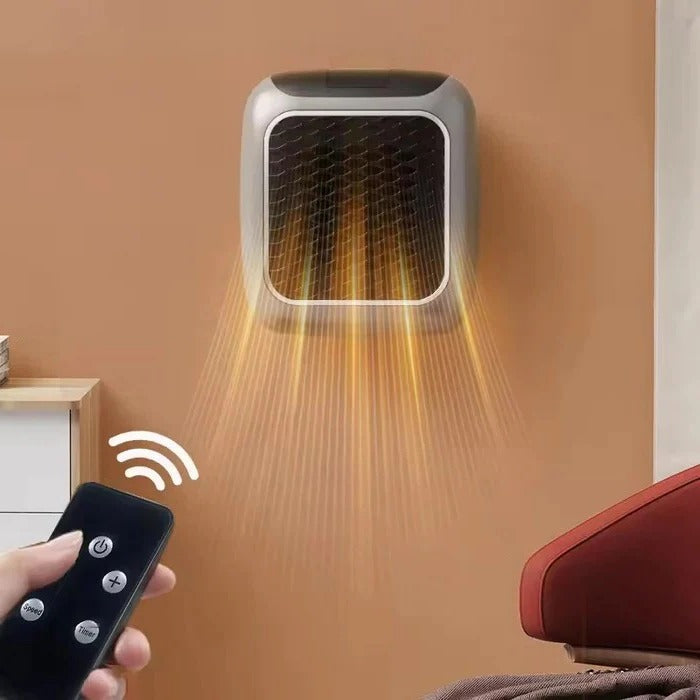 Lisslune | Mini Electric Wall Heater, 800W Plug-In Portable Design