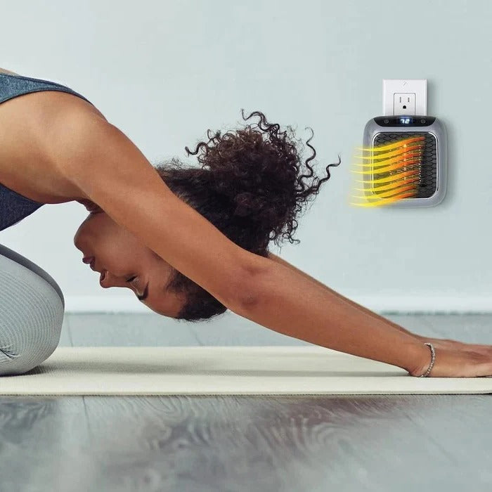 Lisslune | Mini Electric Wall Heater, 800W Plug-In Portable Design