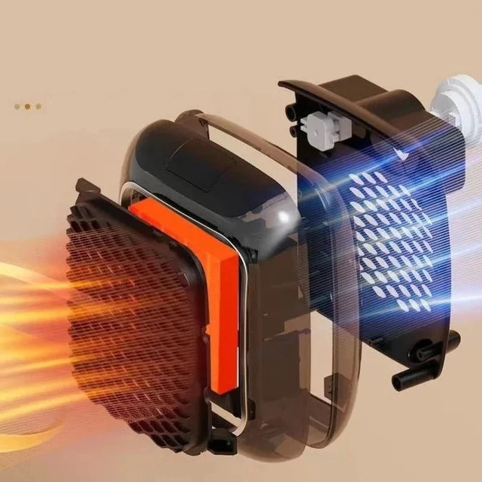 Lisslune | Mini Electric Wall Heater, 800W Plug-In Portable Design