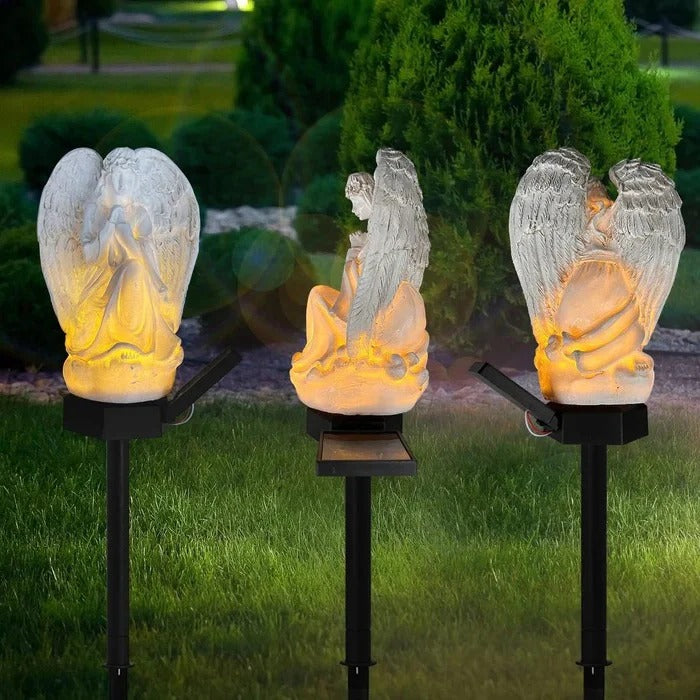 Lisslune | Decorative Solar Angel Garden Lamp with LED Illumination