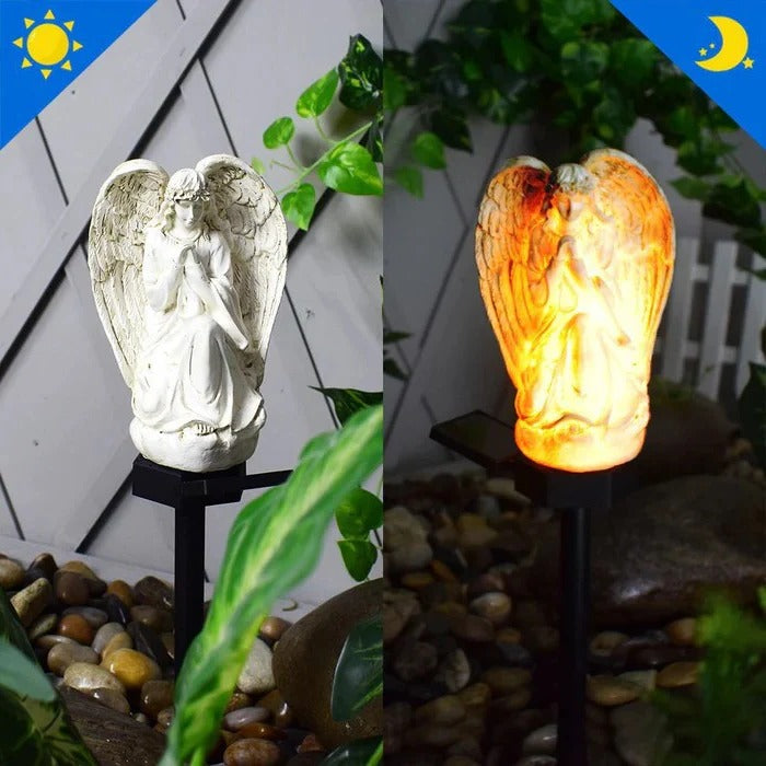 Lisslune | Decorative Solar Angel Garden Lamp with LED Illumination